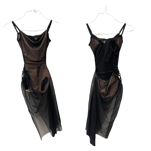 Black mesh dress Wesley Tang