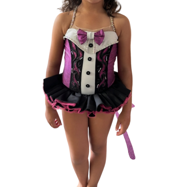 Black/Purple/White Wesley Tang Bowtie Costume