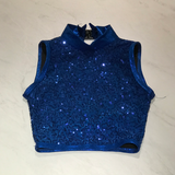 Sequinned Mock-Neck Crop Top (5)