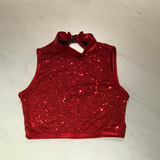 Sequinned Mock-Neck Crop Top (5)