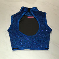 Sequinned Mock-Neck Crop Top (5)